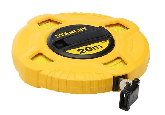 stanley - Mesure longue ruban fibre de verre 20mx12,7mm - STANLEY - 0-34-296 - Image 1