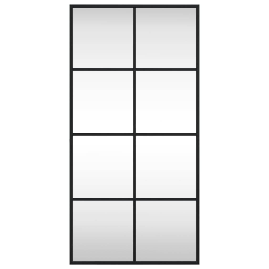 Maison Chic - Miroir mural - Miroir décoratif noir 40x80 cm rectangulaire fer - Image 3