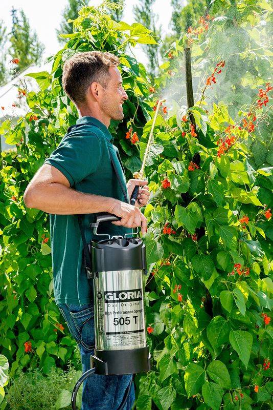 Gloria - Gloria -  505 T - Pulverisateur En Acier Inoxydable Haute Performance De 5l Avec Buse Et Lance Laiton - Imagen 3