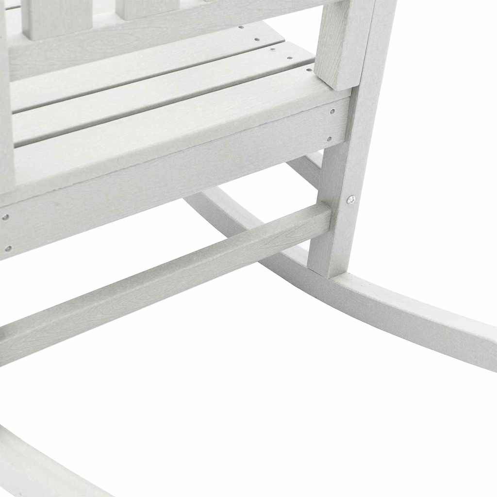 Vidaxl - Chaise Berçante de Jardin Blanc 92 x 70 x 108 cm HDPE vidaXL 42006613 - Image 8