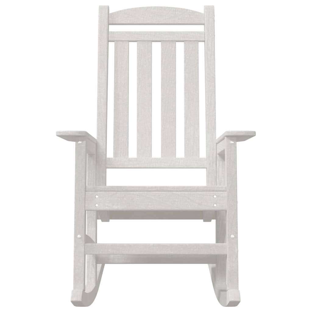 Vidaxl - Chaise Berçante de Jardin Blanc 92 x 70 x 108 cm HDPE vidaXL 42006613 - Image 5