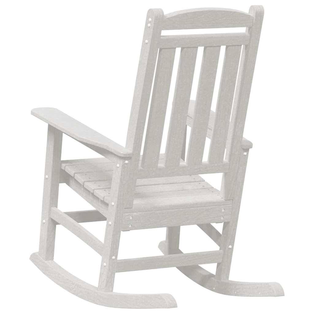 Vidaxl - Chaise Berçante de Jardin Blanc 92 x 70 x 108 cm HDPE vidaXL 42006613 - Image 7