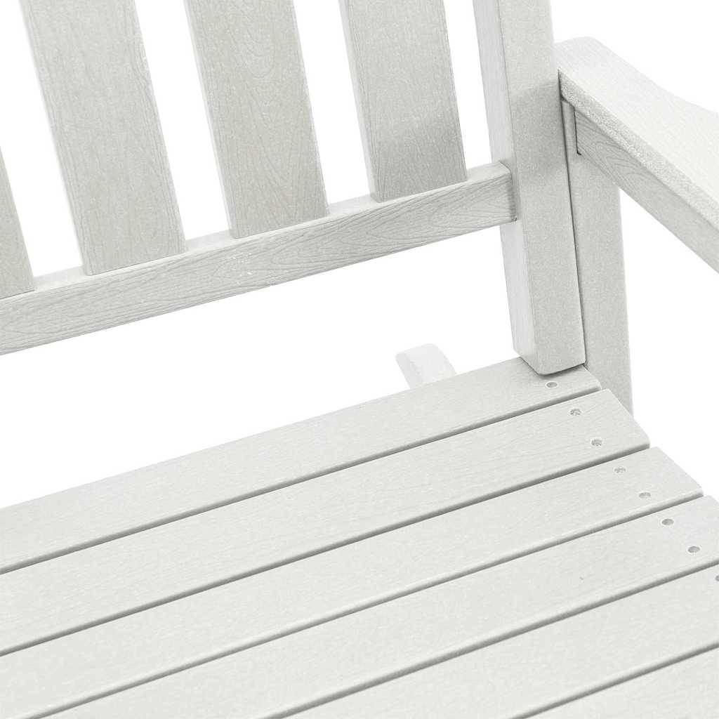 Vidaxl - Chaise Berçante de Jardin Blanc 92 x 70 x 108 cm HDPE vidaXL 42006613 - Image 9