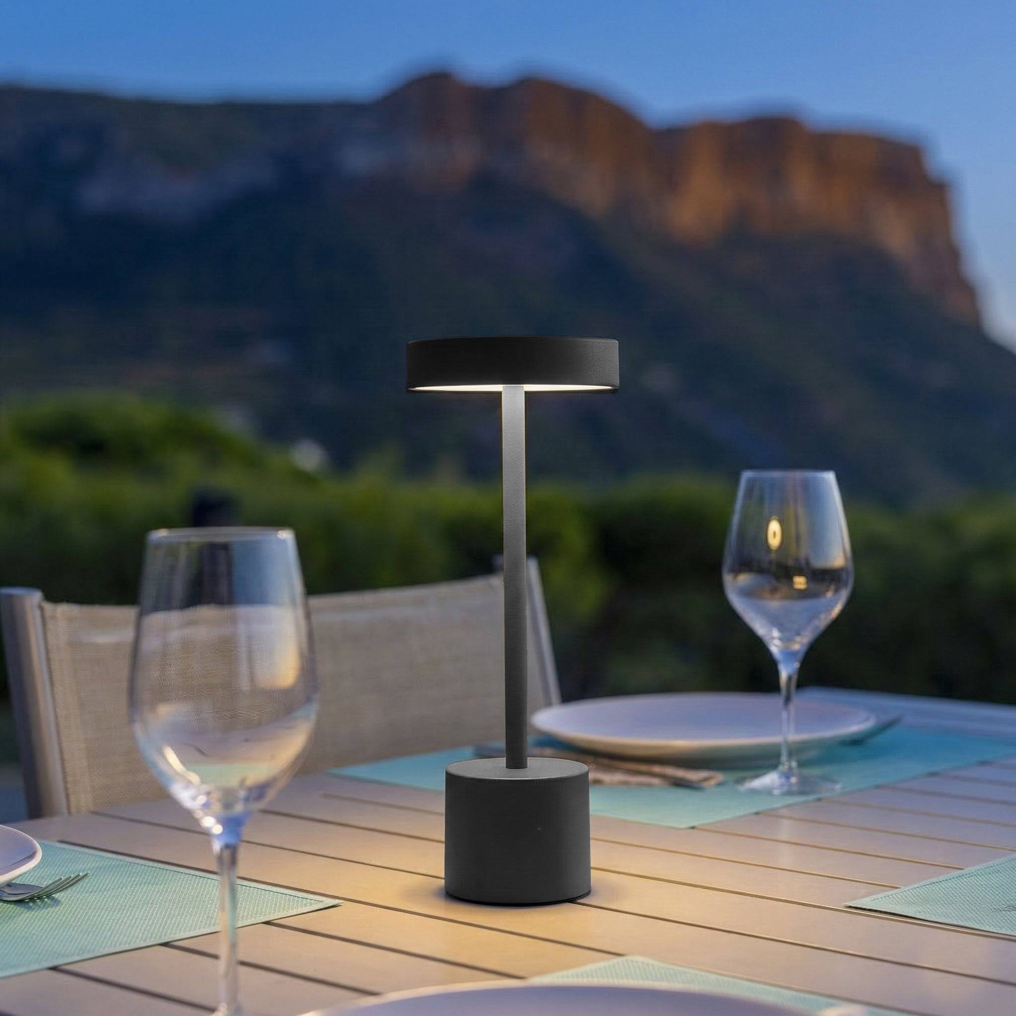 Lumisky - Lampe de table sans fil ROBY Gris H30cm - Imagen 2