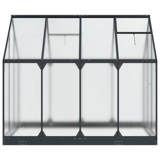 PANGIVO - Serre de jardin aluminium et acier galvanisé anthracite 183.5 x 243.5 x 207 cm - PANGIVO - Image 5