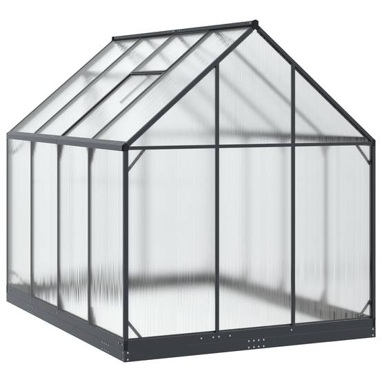 PANGIVO - Serre de jardin aluminium et acier galvanisé anthracite 183.5 x 243.5 x 207 cm - PANGIVO - Image 6