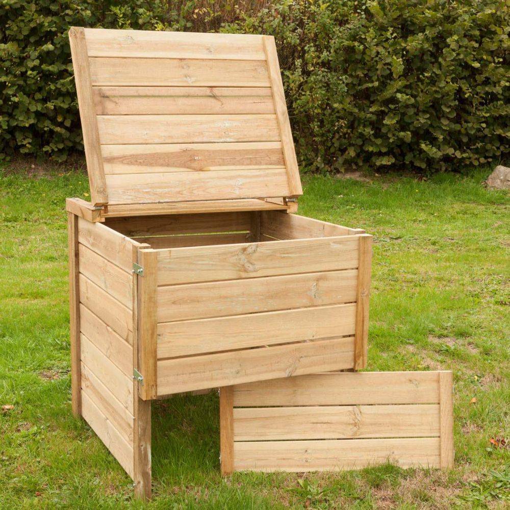 Sauvegarde58 - Composteur de jardin en bois Douglas du Morvan PEFC 650 litres - Imagen 4