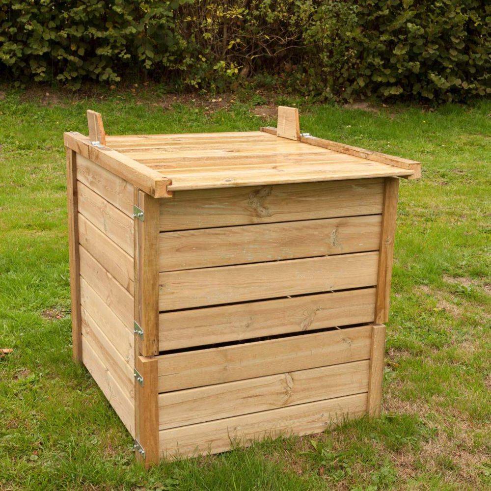 Sauvegarde58 - Composteur de jardin en bois Douglas du Morvan PEFC 650 litres - Imagen 2