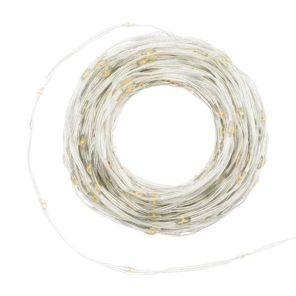 Lotti - Guirlande lumineuse gouttes 30m 400 LED haute luminosité ambrée 8 modes lumière câble transparent IP44 Lotti - Imagen 7