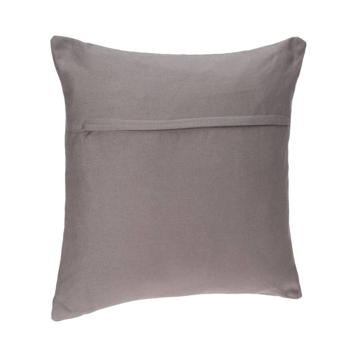 Atmosphera - Coussin déhoussable coton gris 38x38cm - Atmosphera Créateur d'intérieur - Imagen 2