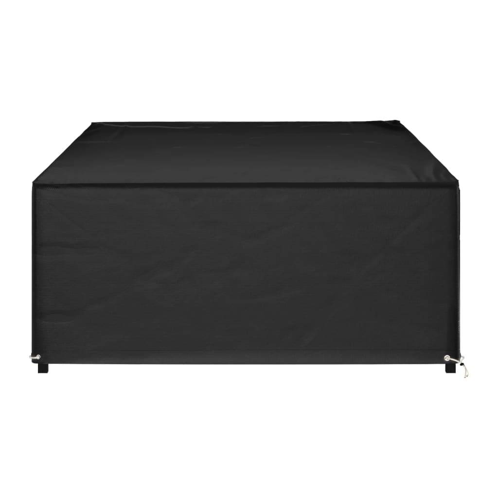 Housse Salon de Jardin Grande Taille PE Imperméable Protection UV pour Table Rectangulaire Noir 315x180x75cm – ComfortXL Outdoor Living - Image 5