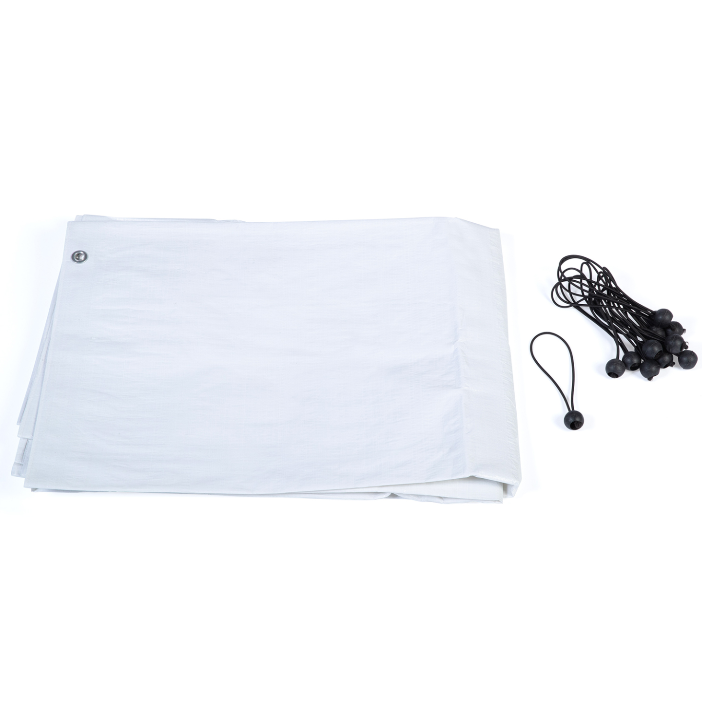 Bâche waterproof blanche 3,4x1.90 M 150 gr pour enclos poulaillers - Image 3