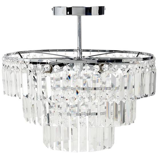 Beliani - Lampe suspension Métal Transparent AMENEIRO - 45x45x42- Beliani - Image 2