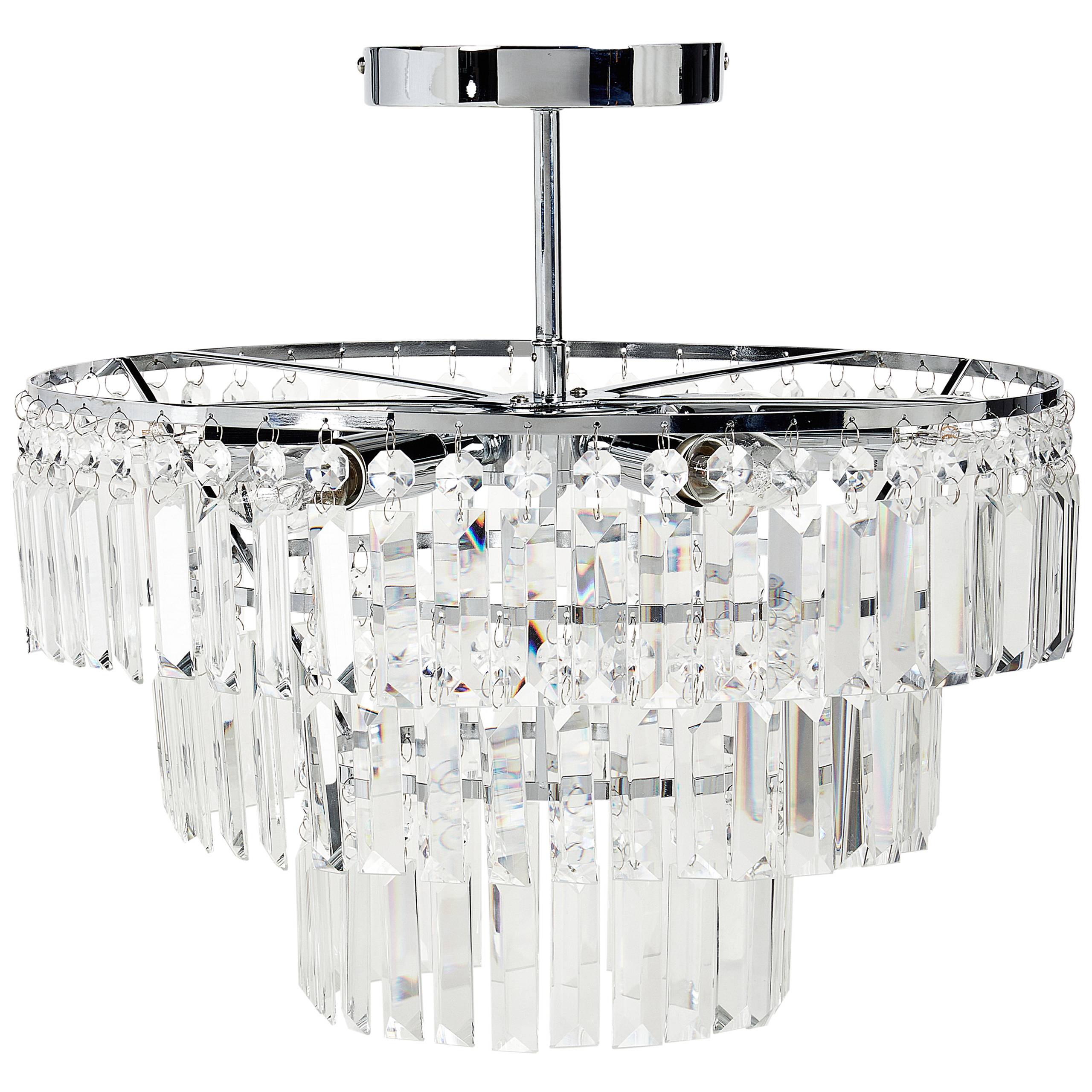 Beliani - Lampe suspension Métal Transparent AMENEIRO - 45x45x42- Beliani - Image 2