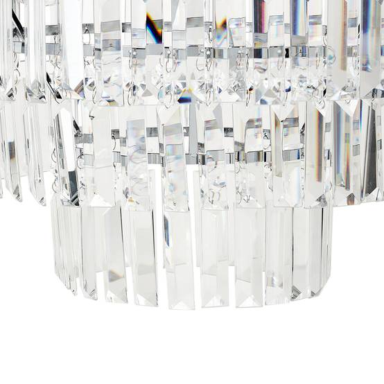 Beliani - Lampe suspension Métal Transparent AMENEIRO - 45x45x42- Beliani - Image 6