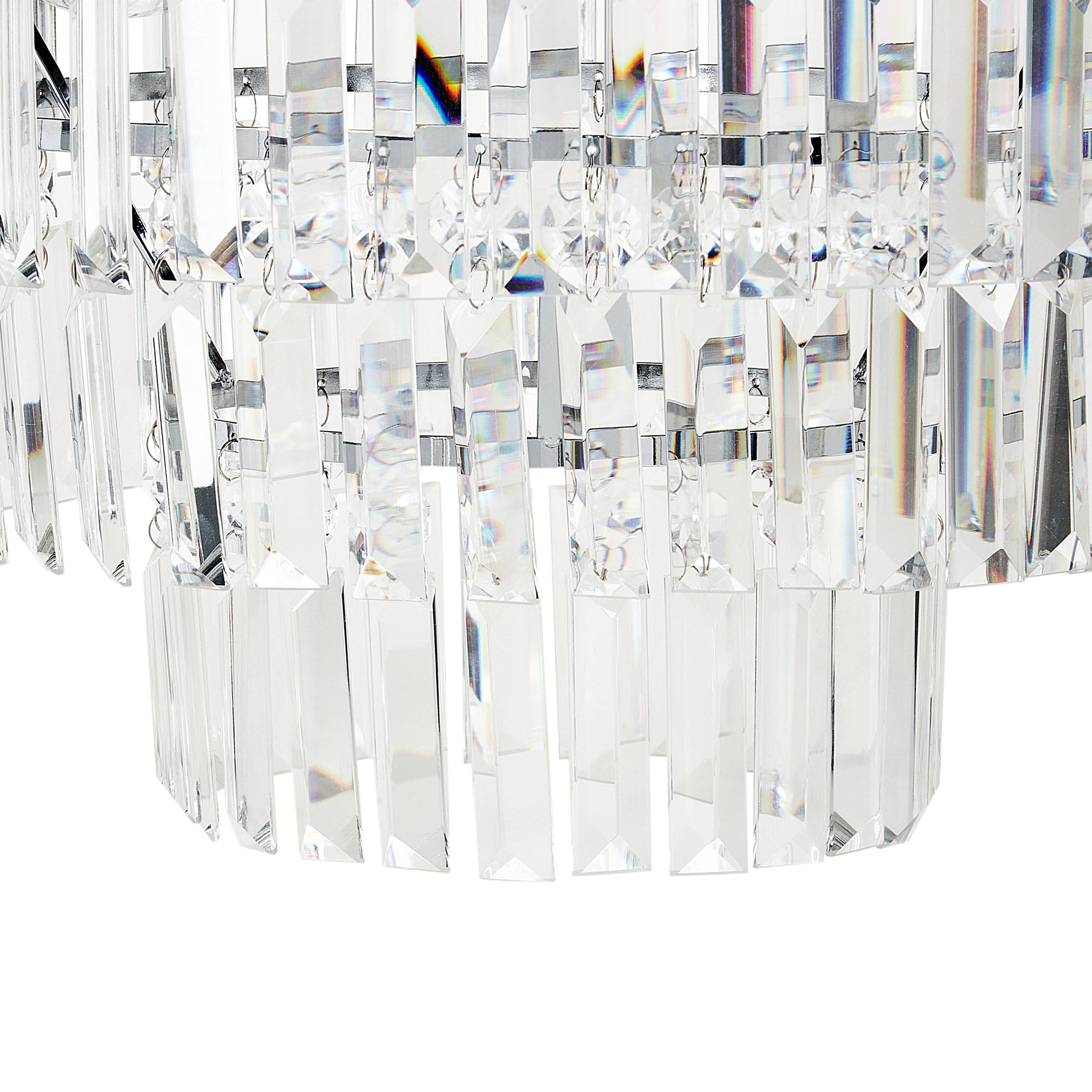Beliani - Lampe suspension Métal Transparent AMENEIRO - 45x45x42- Beliani - Image 6