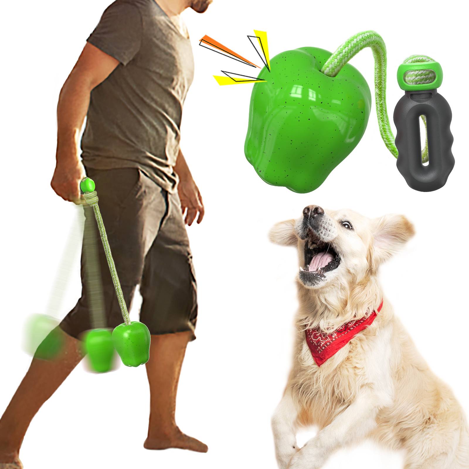 DtopbuyAge - Jouet de récupération pour chien avec corde DtopbuyAge - Image 1