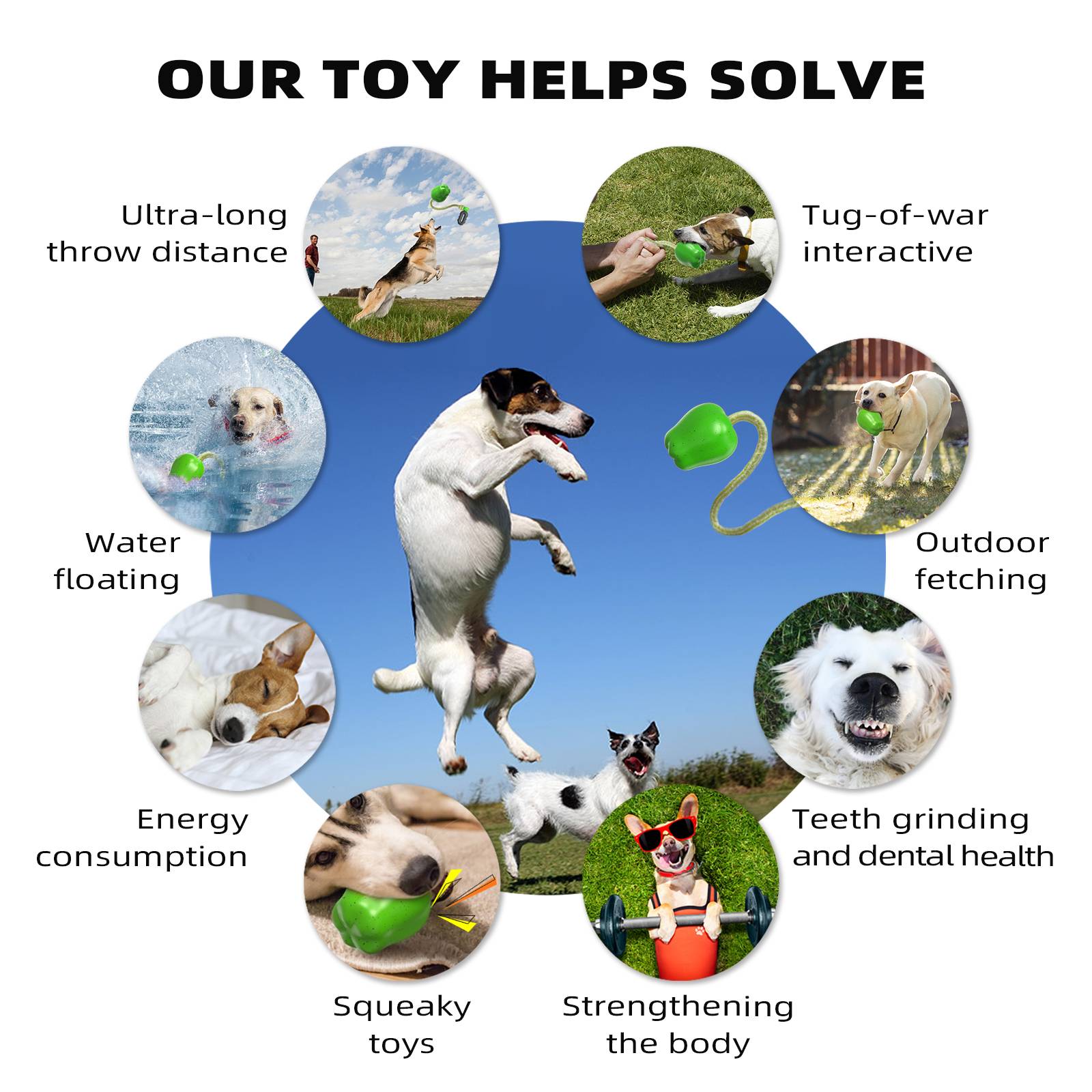 DtopbuyAge - Jouet de récupération pour chien avec corde DtopbuyAge - Image 2