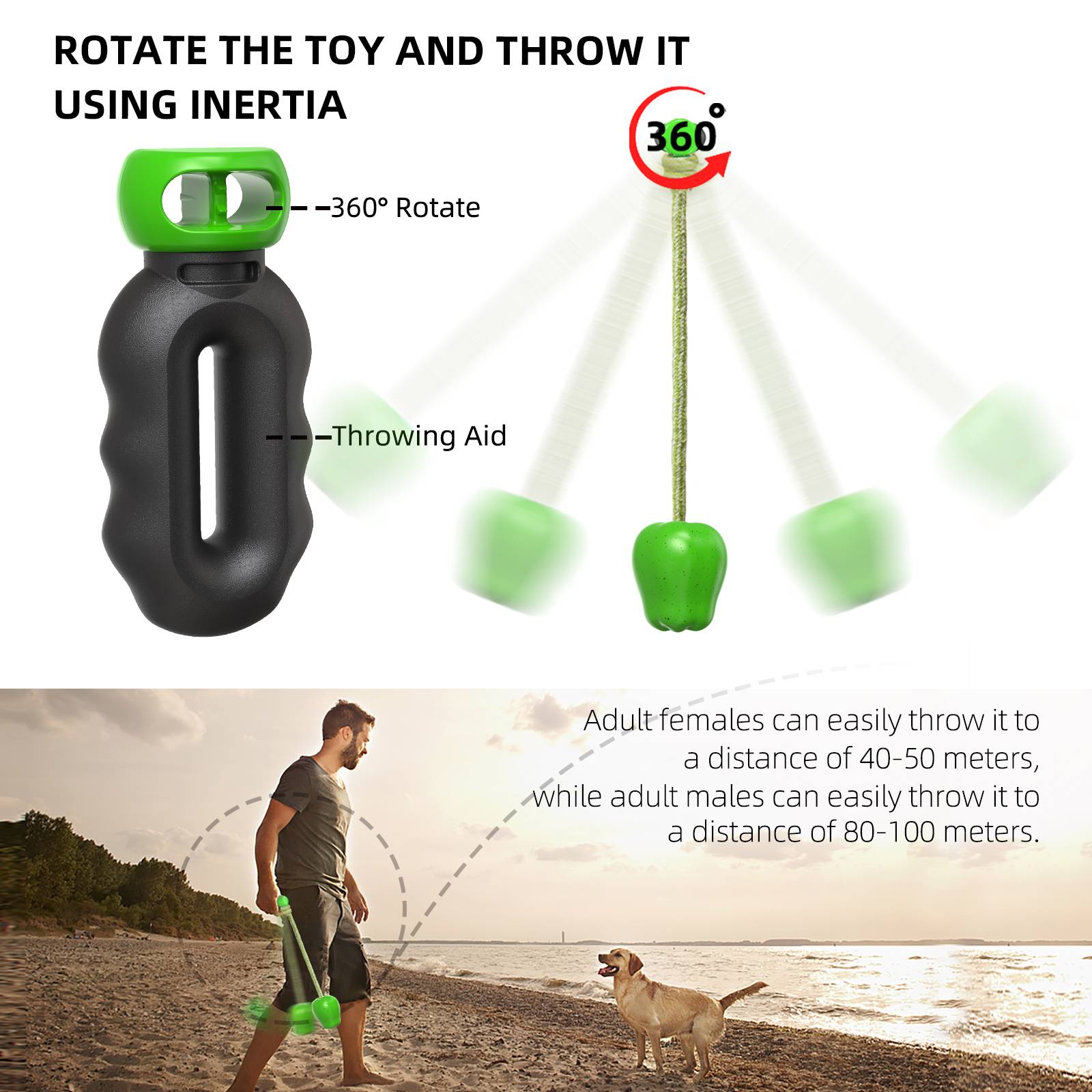 DtopbuyAge - Jouet de récupération pour chien avec corde DtopbuyAge - Image 3