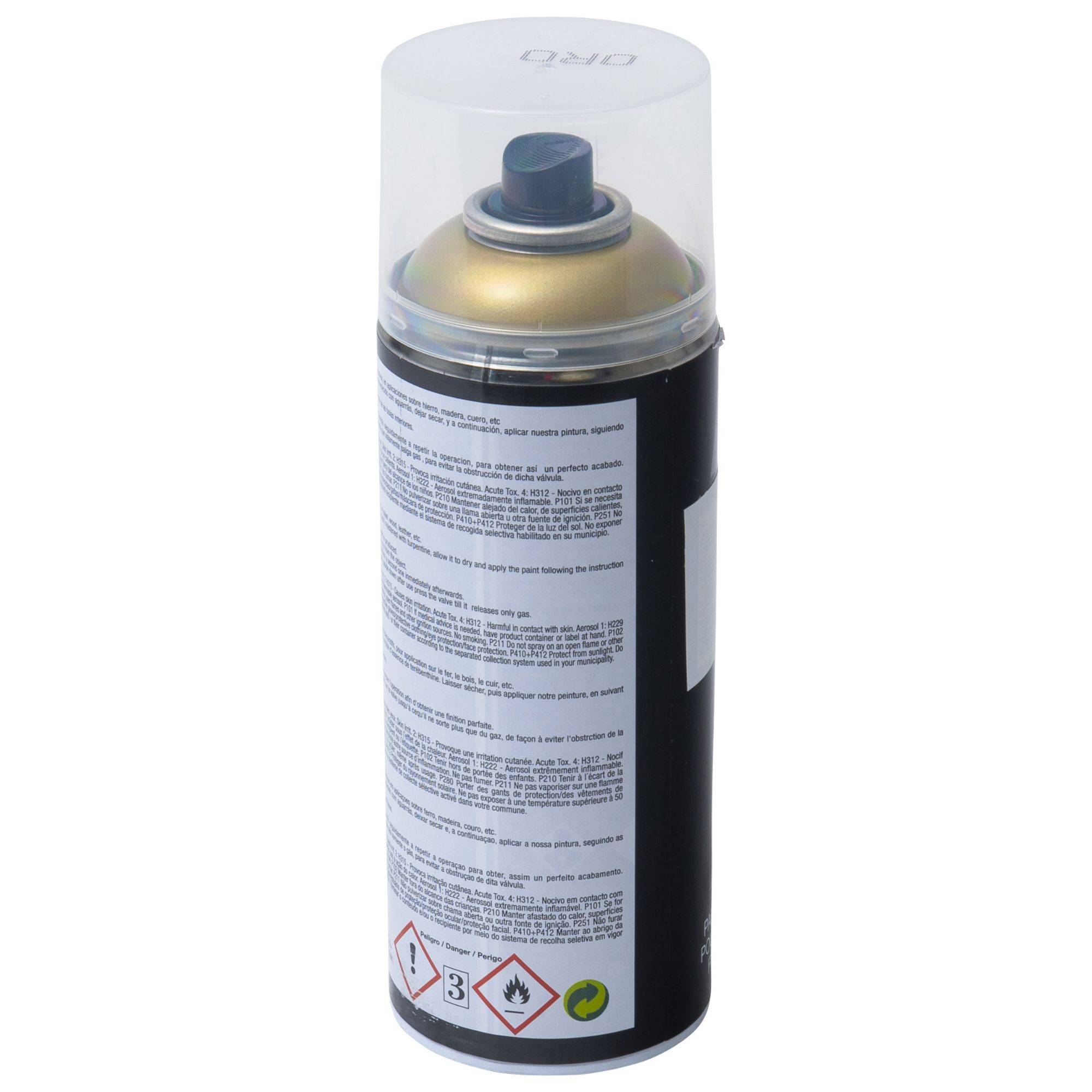Bombe de peinture spray déco dorée 400ml - Image 4