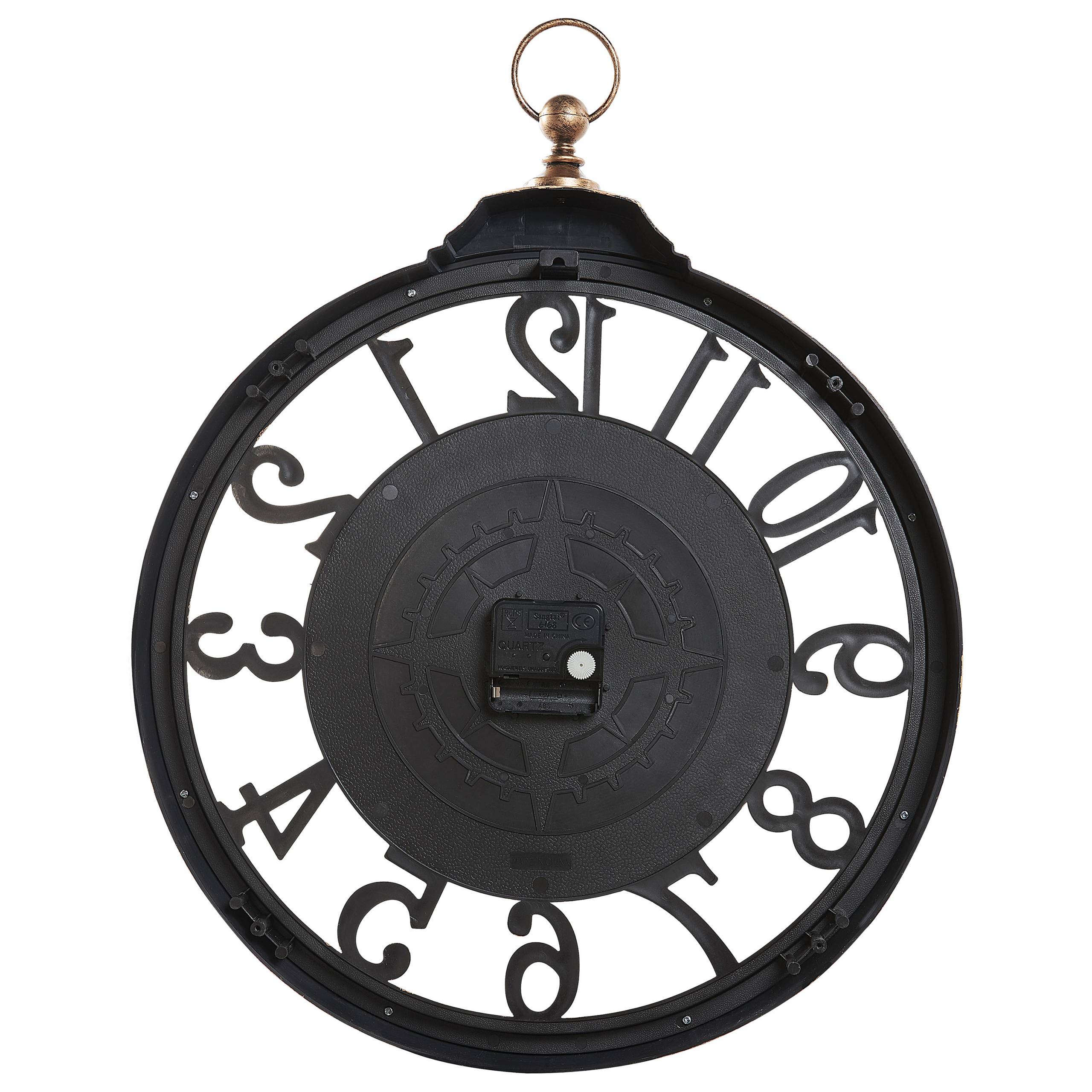 Beliani - Horloge murale Matière synthétique Marron ALCOBA - 40x5x52- Beliani - Image 4