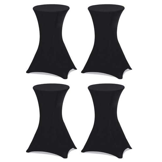 Lot de 4 tables hautes pliantes 105 cm et 4 housses noires - Image 6