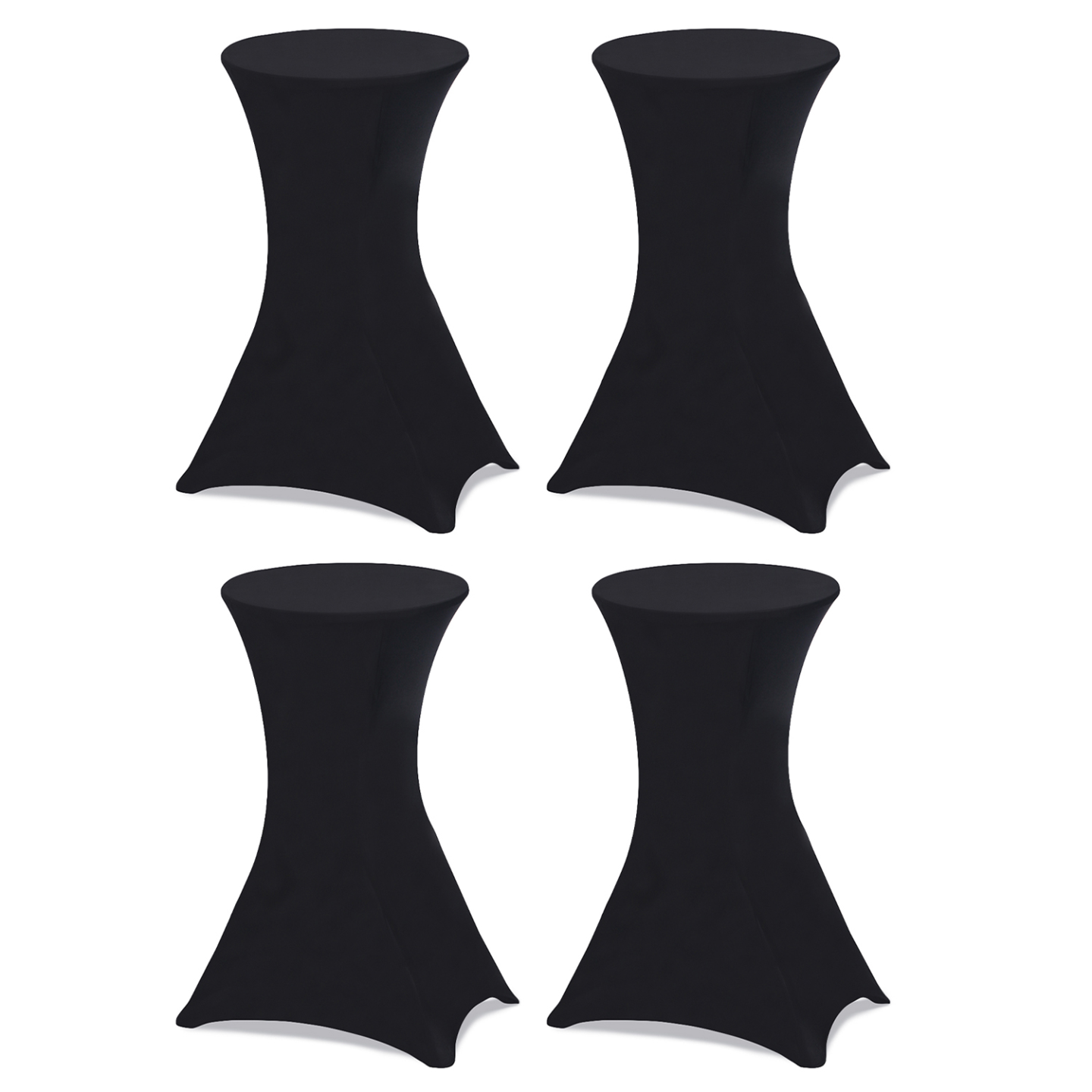Lot de 4 tables hautes pliantes 105 cm et 4 housses noires - Image 6