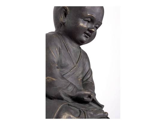 Nortène - Statue de jardin Bouddha Leo 41 cm - argile fibreuse - Image 3