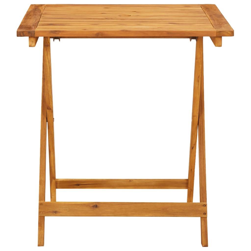 Ensemble 3 pcs de bistro - Salon De Jardin - Mobilier extérieur blanc crème tissu et bois massif MI598 - Image 6