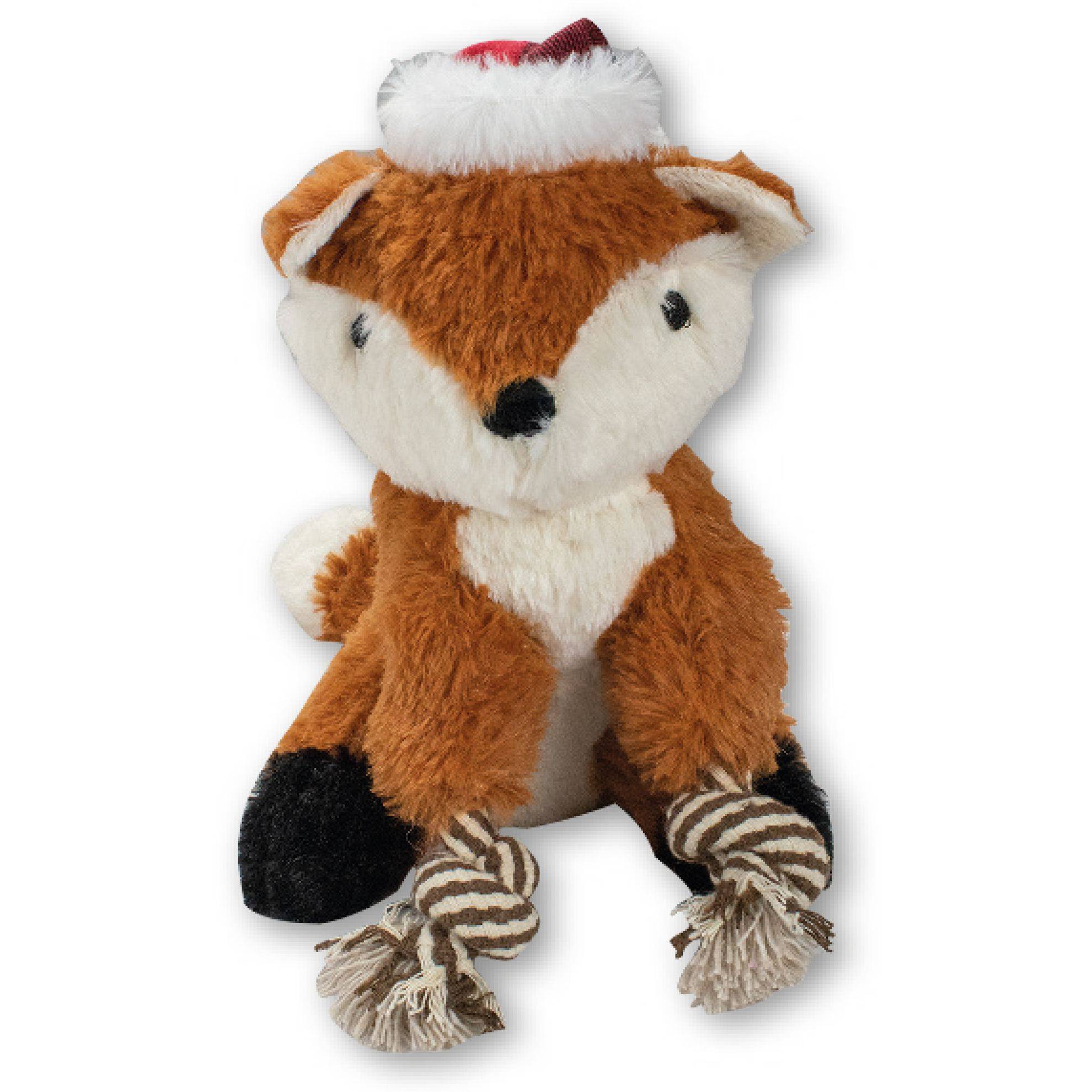 Peluche renard de Noël avec corde DOOGY