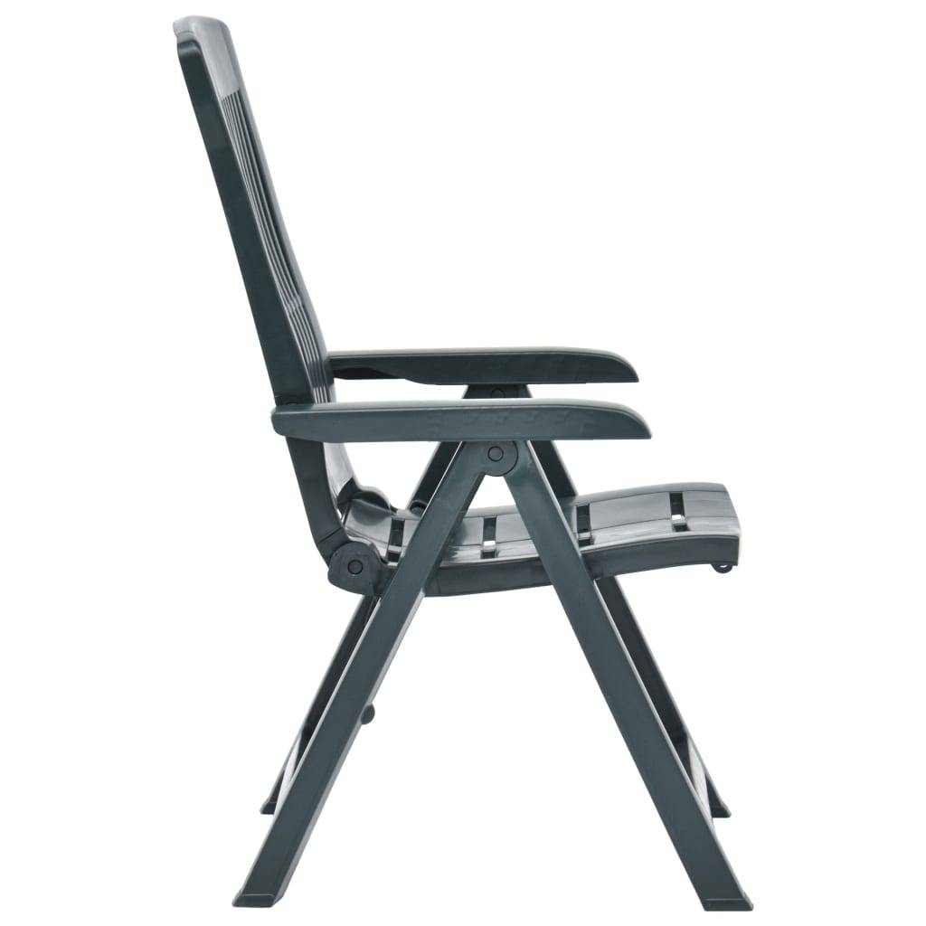 PANGIVO - Chaises inclinables de jardin plastique vert 60 x 61 x 109 cm (lot de 2) - PANGIVO - Image 4