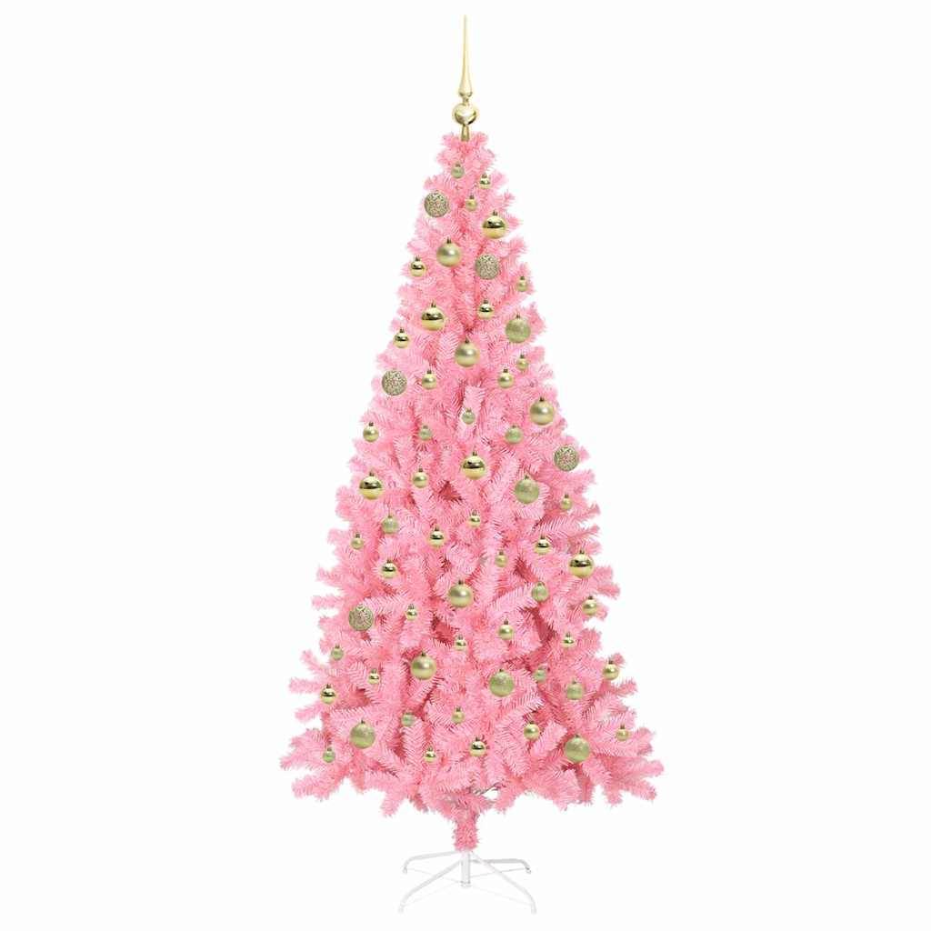 Vidaxl - Sapin de Noël Rose 180 cm PVC vidaXL 3396433 - Image 5