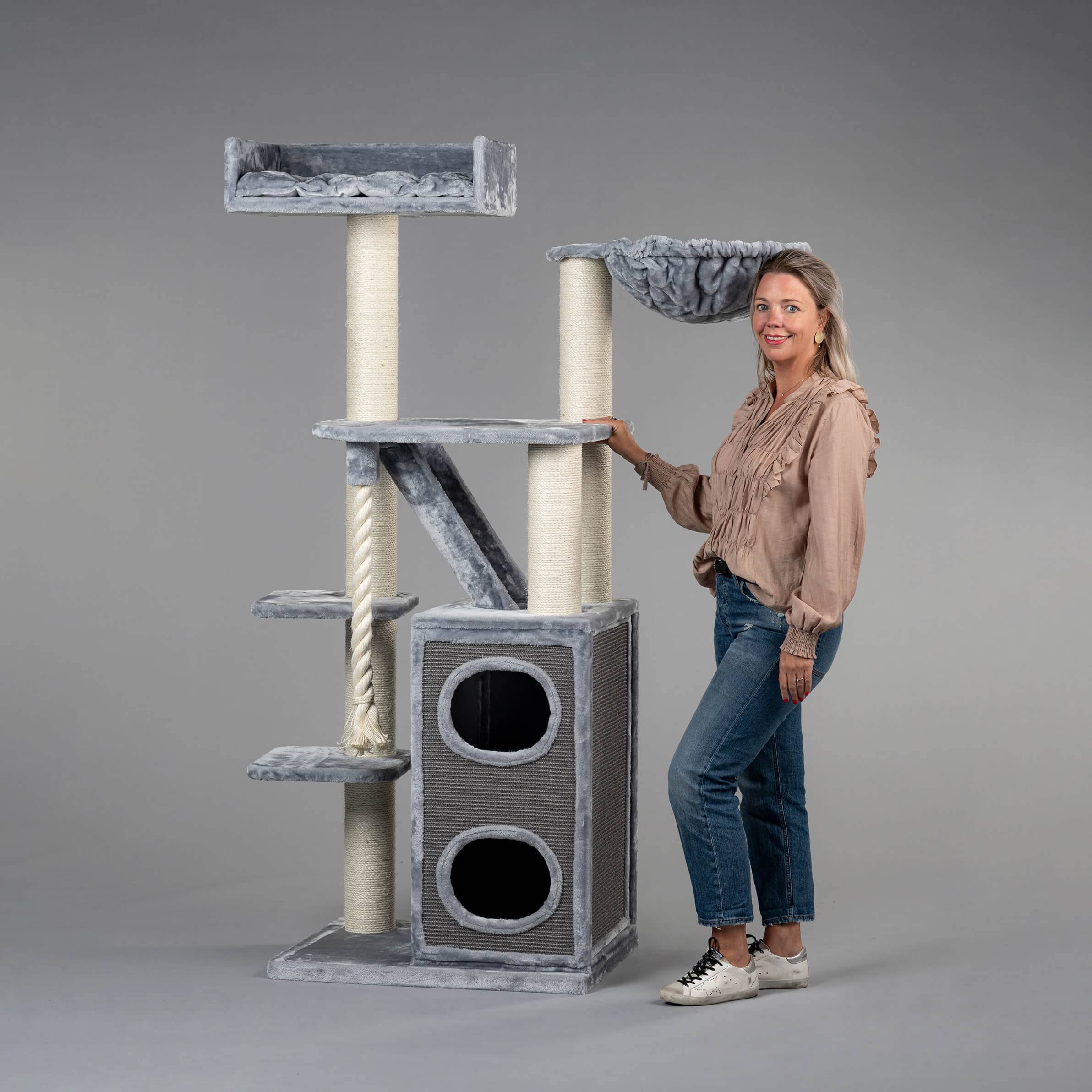 Rhr Concepts Bv - Arbre à chat Cat Penthouse (Gris Clair) - RHR Concepts BV - Imagen 2