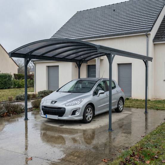 Canopia - Canopia Carport Vitoria 5,01 x 2,91 m Gris - Image 2