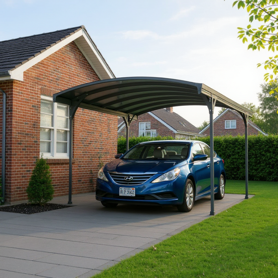 Canopia - Canopia Carport Vitoria 5,01 x 2,91 m Gris - Image 5