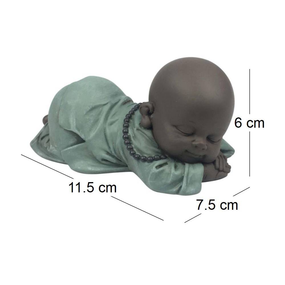 Statuette en polyrésine Bonze ronfleur (Lot de 2) 2 - Imagen 4