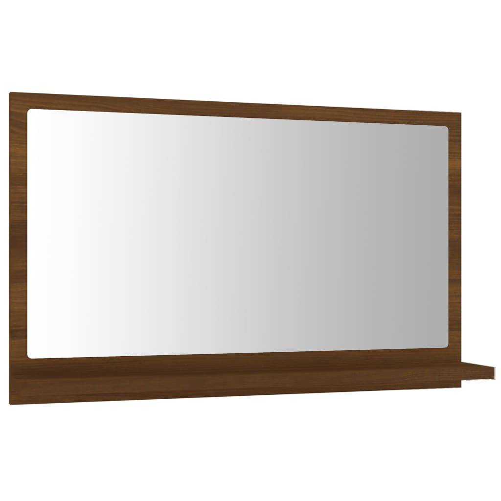 Helloshop26 - Miroir de bain 60 x 10,5 x 37 cm bois d'ingénierie marron - Imagen 1