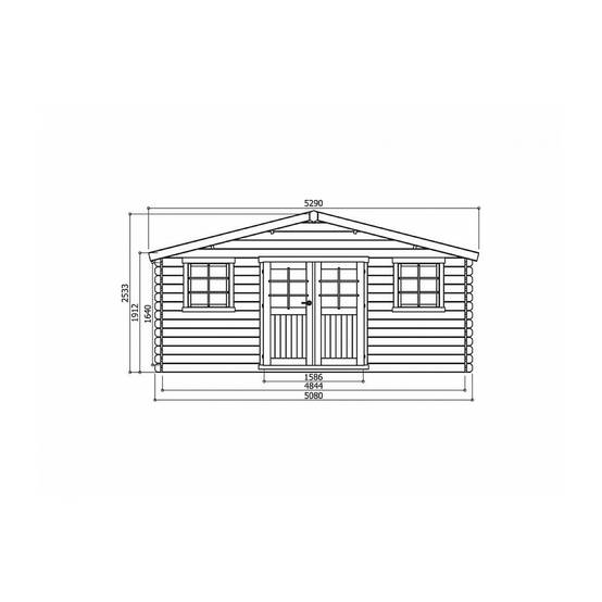 Chalet de Jardin Zurich en Bois Massif - Abri de Jardin Idéal - Image 2