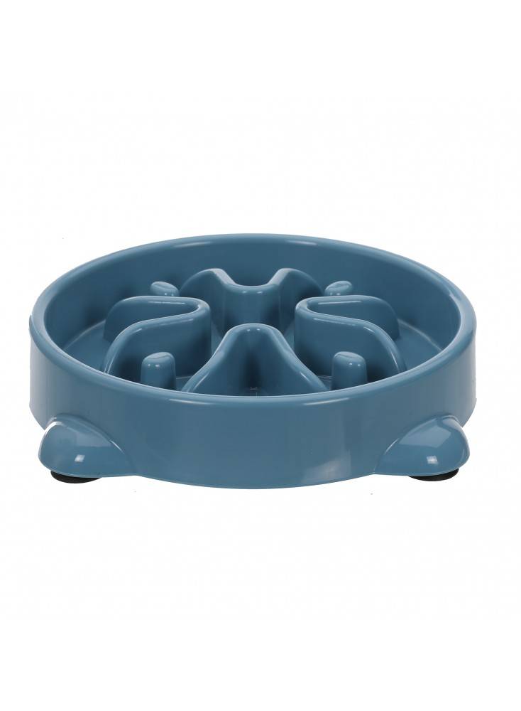 Gamelle anti glouton BLEU taille 16x16x3,5CM - Mon Ami Luki - Image 2