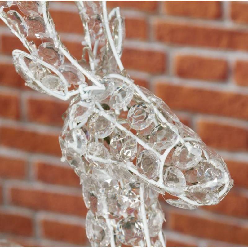 Lotti - Renne lumineux 250 LED Blanc Chaud H120 cm Cristaux Acryliques Lumière Fixe Extérieur Lotti - Imagen 9