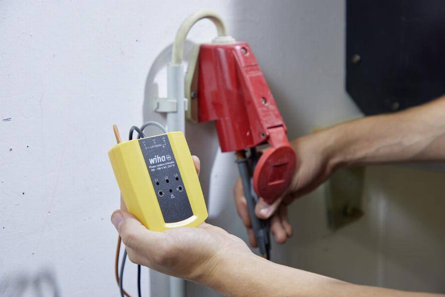 Testeur et indicateur de rotation de phase WIHA 100700 V AC Cat. IV - 45221 - Imagen 3