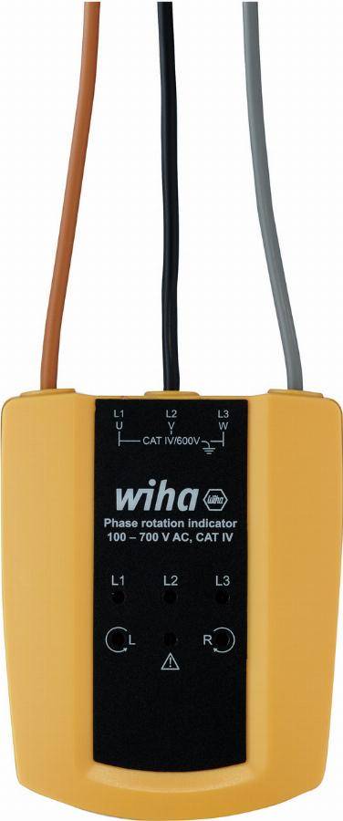 Testeur et indicateur de rotation de phase WIHA 100700 V AC Cat. IV - 45221 - Imagen 1