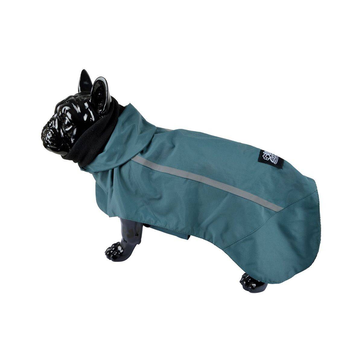 Love Story - Veste Imperméable Chien "Polaire" 40cm Émeraude - Image 2