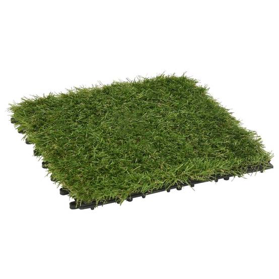 Vidaxl - Carreaux de gazon artificiel 22 pcs Vert 30x30 cm - Image 2