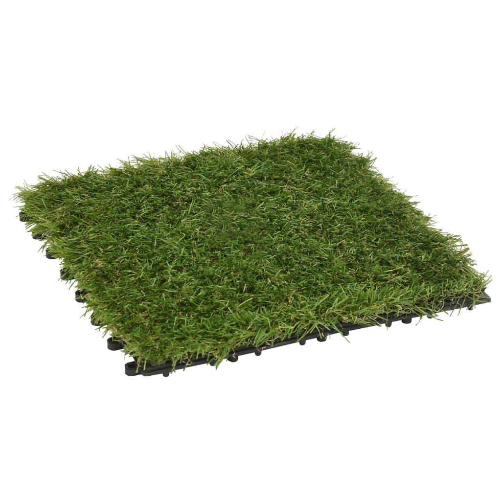 Vidaxl - Carreaux de gazon artificiel 22 pcs Vert 30x30 cm - Image 2