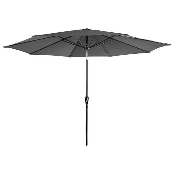 Happy Garden - Toile pour parasol droit HAPUNA rond 3,30m de diamètre gris - HAPPY GARDEN - Image 3