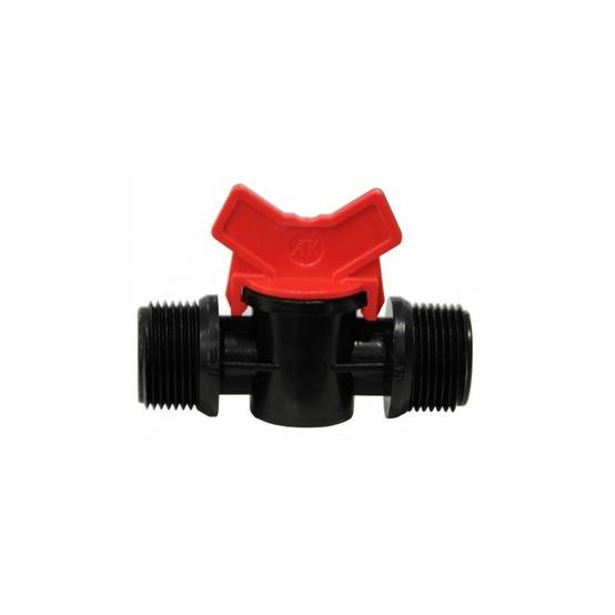 mini vanne 1/2" et 1/2 "- vanne cannelée, pour arrosage - Image 1