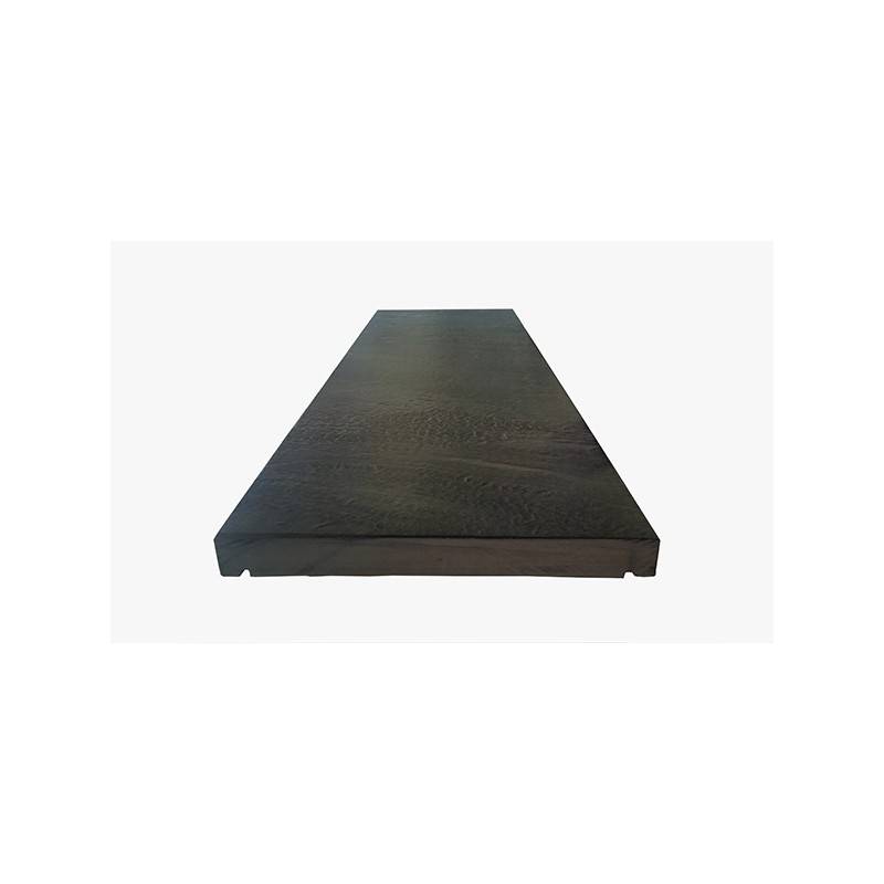 Jardinex - Couvre mur plat ardoise brossée 100 x 30 x 3 cm - Gris  (Lot de 3) - Jardinex - Imagen 1