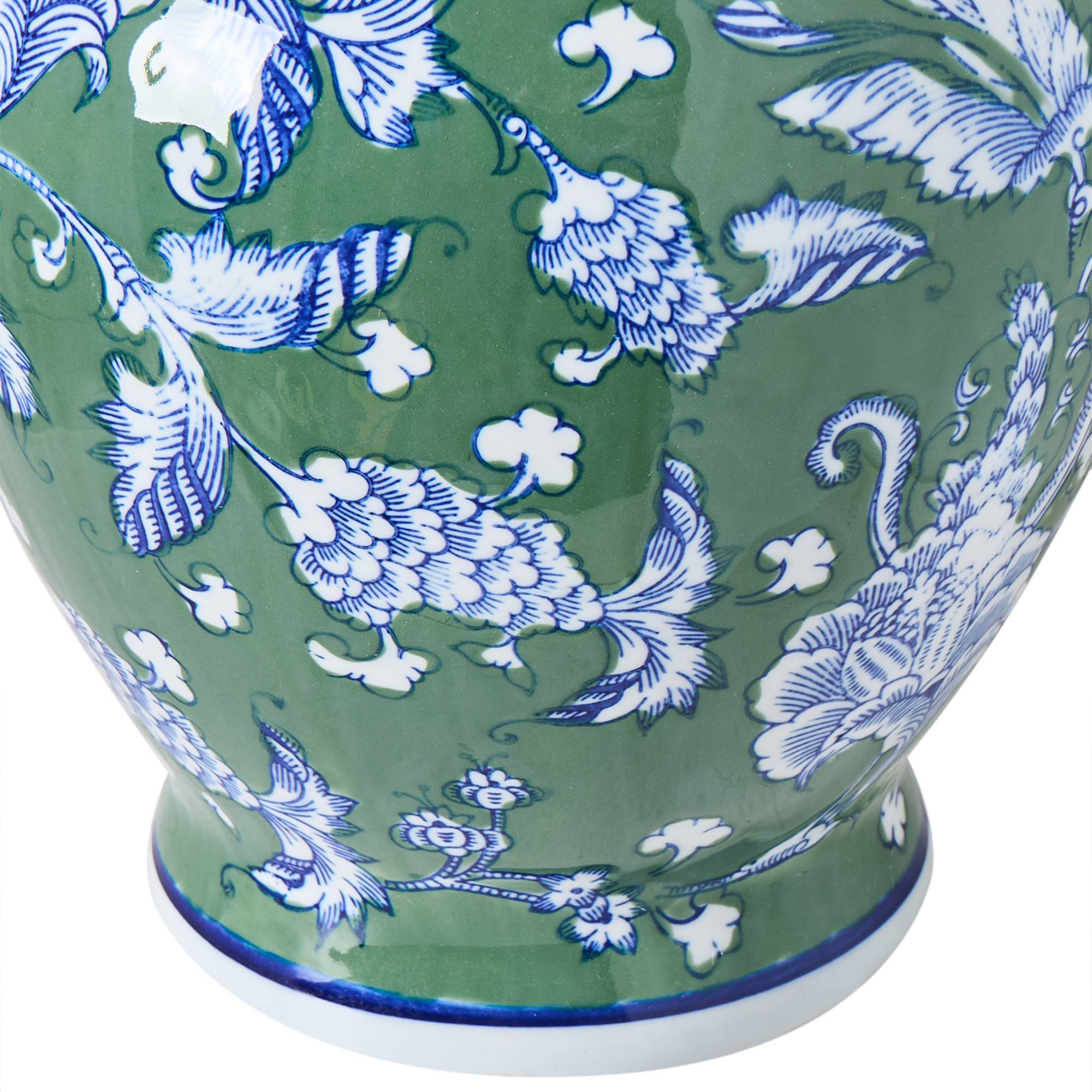 Beliani - Vase à fleurs Porcelaine Vert VALLADOLID - 20x20x36- Beliani - Image 5