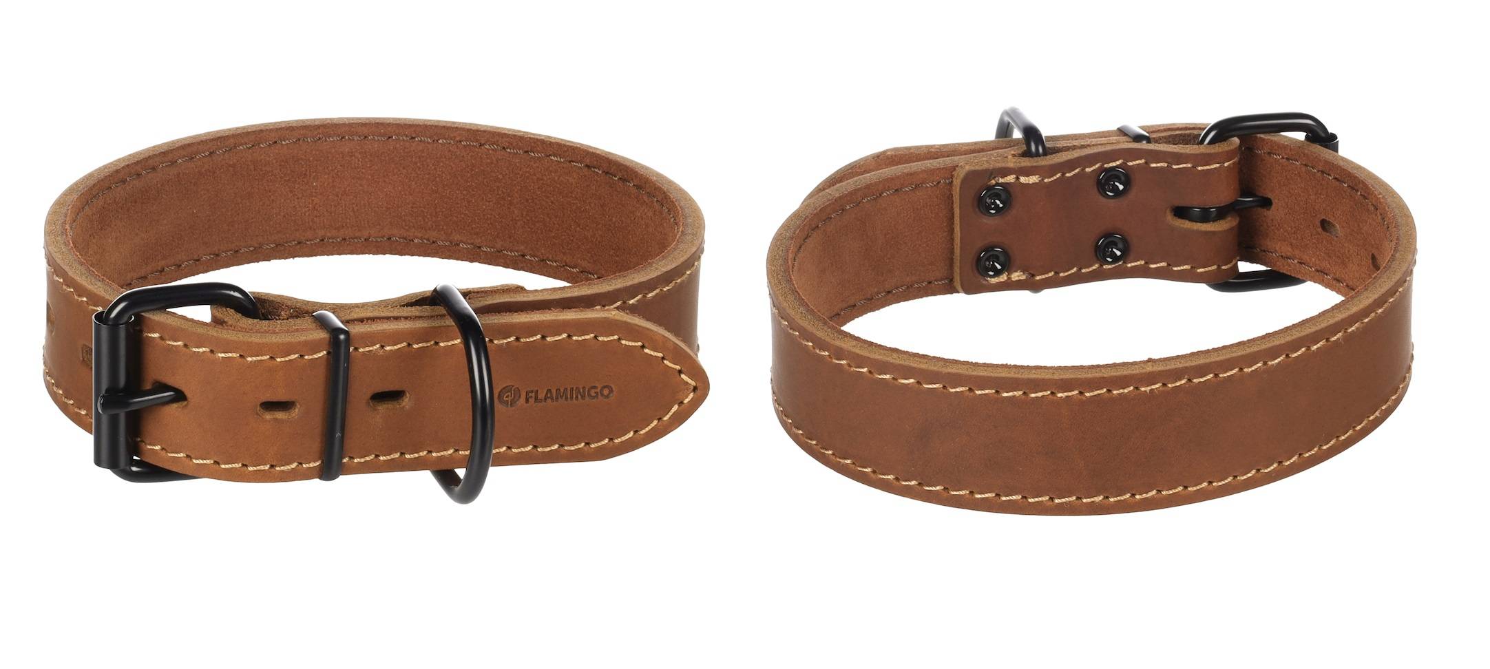 Eden - Collier Chien Montana en cuir marron L 45-55cm 40mm - Image 4